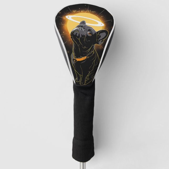 Ich werde immer Französisch Bulldog 2001 Liebe geb Golf Headcover (Vorderseite)