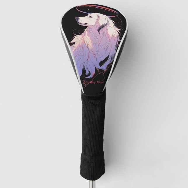Ich werde immer große Pyrenäen Liebe Hund 002 Golf Headcover (Vorderseite)