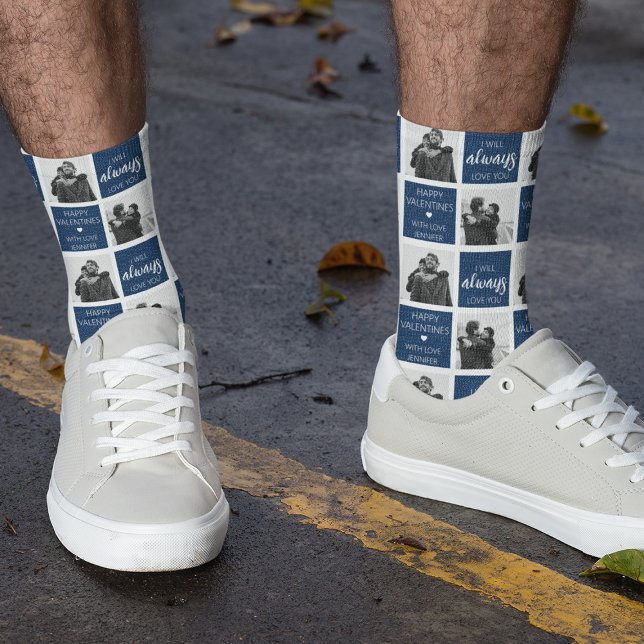 Ich werde immer Ihr Foto Liebe geben Socken (Von Creator hochgeladen)