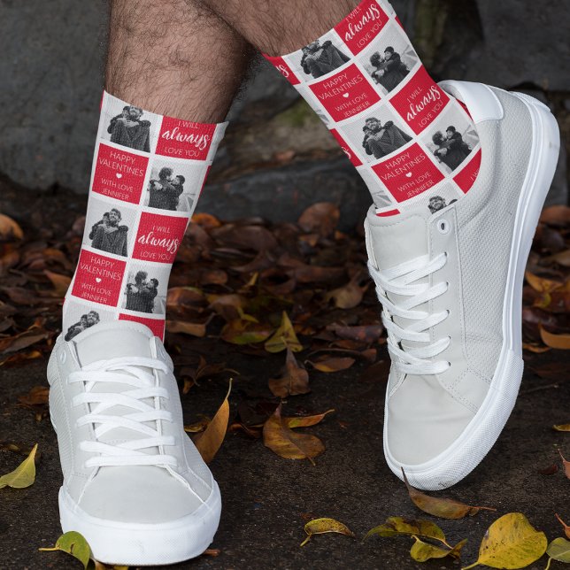 Ich werde immer Ihr Foto Liebe geben Socken (Von Creator hochgeladen)
