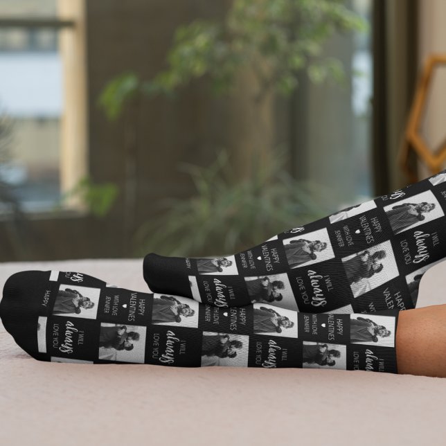 Ich werde immer Ihr Foto Liebe geben Socken (Von Creator hochgeladen)