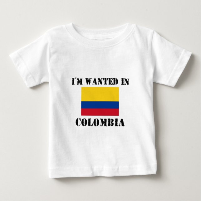 Ich werde in Kolumbien gewollt Baby T-shirt (Vorderseite)
