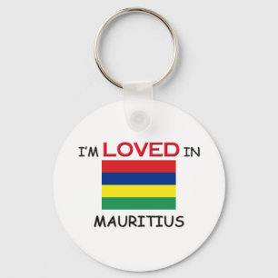 Ich werde in MAURITIUS geliebt Schlüsselanhänger