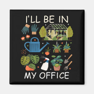 Ich werde in meinem Büro-Garten Gartenpflanzenlieb Magnet
