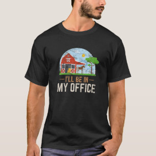Ich werde in meinem Büro Pferde Pferde Pferde Pfer T-Shirt