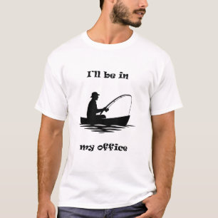 Ich werde in meinem Büro sein Lustiges Angelgesche T-Shirt