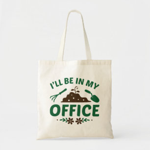 Ich werde in meinem Büro sein Tragetasche