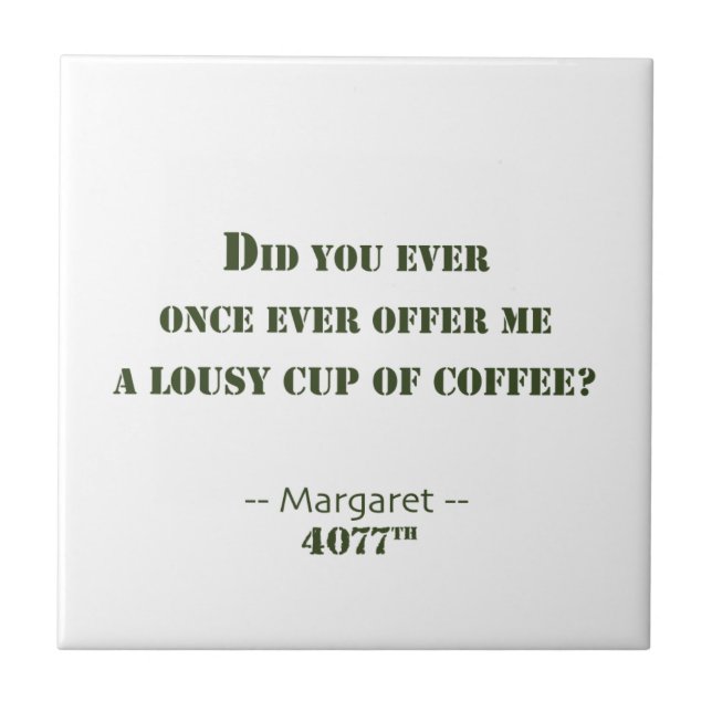 Ich werde keine Waffe tragen Fliese (Vorderseite)