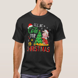 Ich werde Kuh für Weihnachten Santa Kuh Xmas Baum T-Shirt
