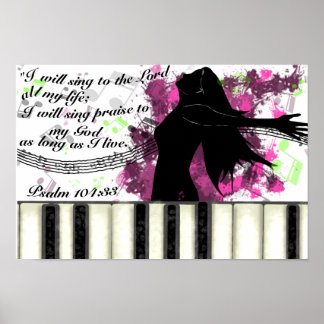 Ich werde loben poster