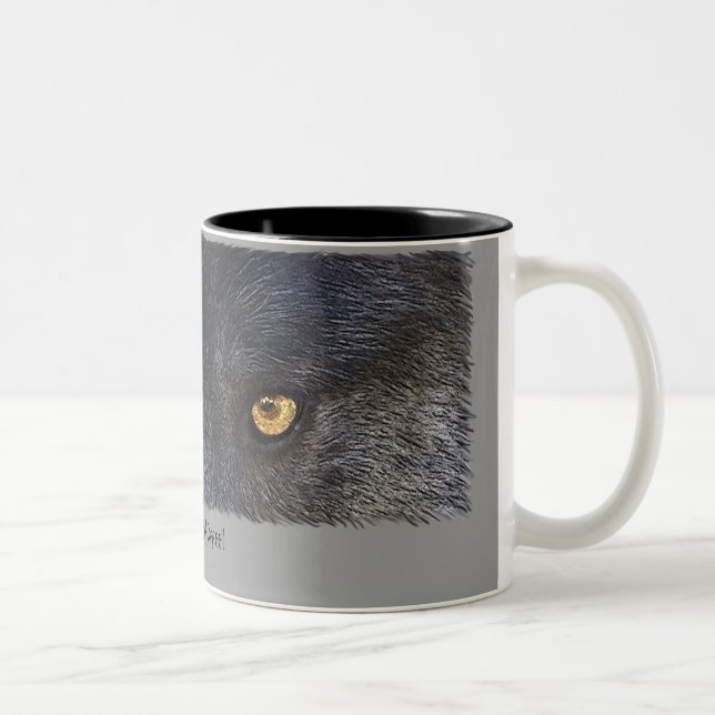 ICH WERDE MEINEN KAFFEE BEWÄLTIGEN! Fun Wildlife T Zweifarbige Tasse (Rechts)
