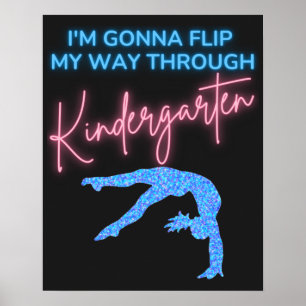 Ich werde meinen Weg durch den Kindergarten Gedreh Poster
