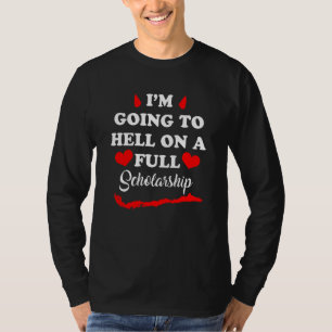 Ich werde mich auf Vollstipendienbekleidung stütze T-Shirt