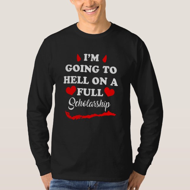 Ich werde mich auf Vollstipendienbekleidung stütze T-Shirt (Vorderseite)