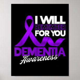 Ich werde mich für Sie Demenz Awareness-Band Poster