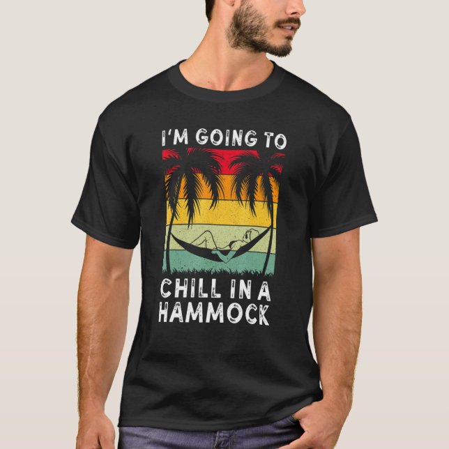 Ich werde mich in einem Urlaub in der Hängematte e T-Shirt (Vorderseite)
