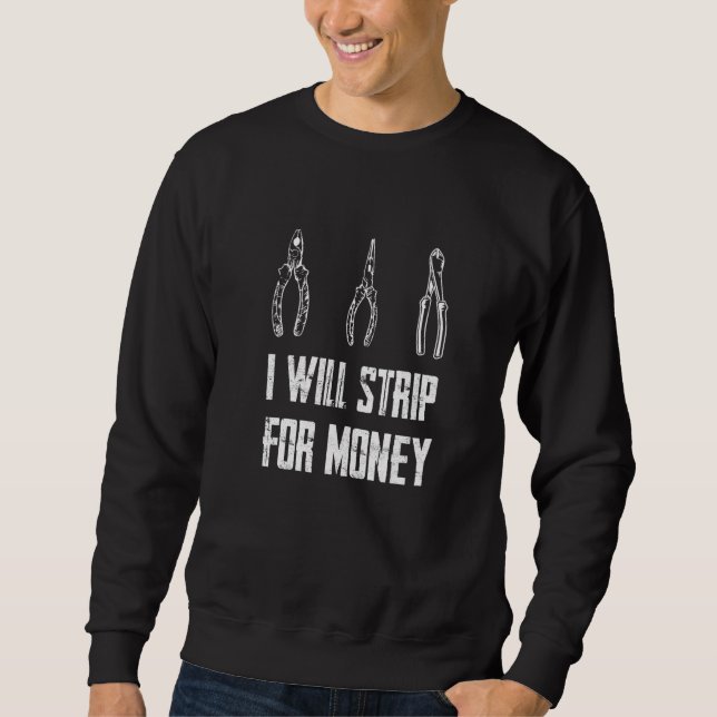 Ich werde mich um Geld streiten Sweatshirt (Vorderseite)