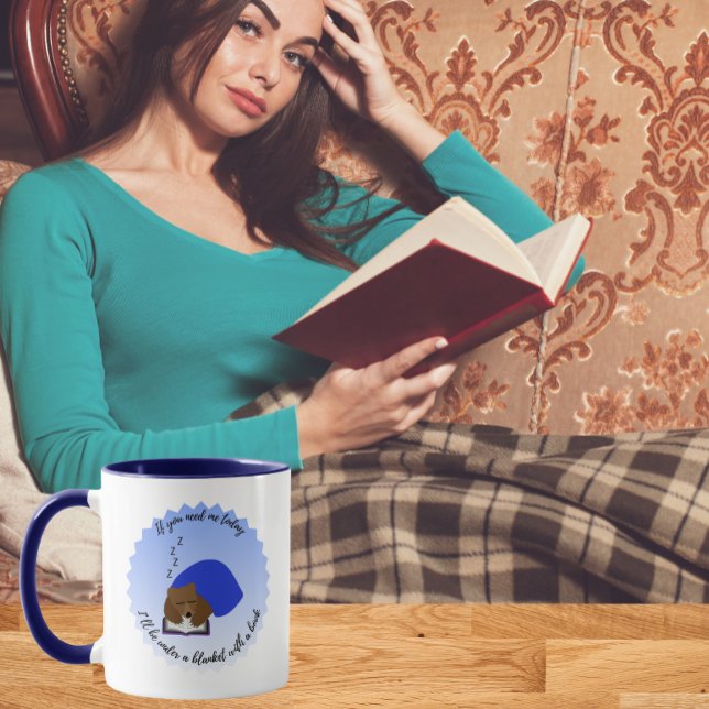 Ich werde mit einem Buch unter einer Decke sein Tasse (Von Creator hochgeladen)