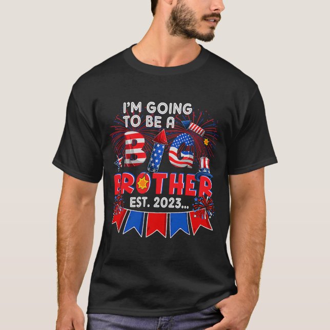Ich werde nach 2023 ein großer Bruder sein P T-Shirt (Vorderseite)