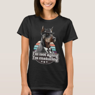 Ich werde nicht älter, ich werde reifer Dobermann T-Shirt
