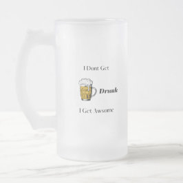 Ich werde nicht Betrunken, ich bekomme Awsome Mattglas Bierglas