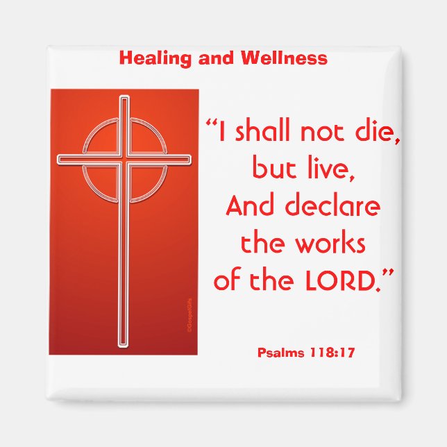 Ich werde nicht die, sondern leben magnet (Vorne)