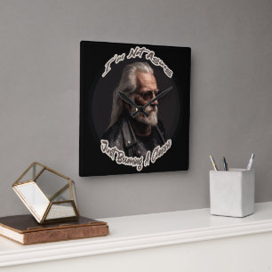 Ich werde nicht einfach nur ein Klassiker Quadratische Wanduhr