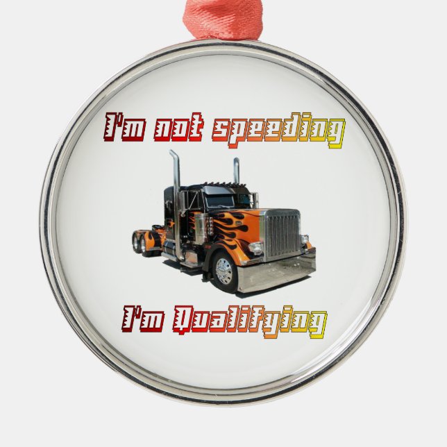 Ich werde nicht schneller ornament aus metall (Vorne)