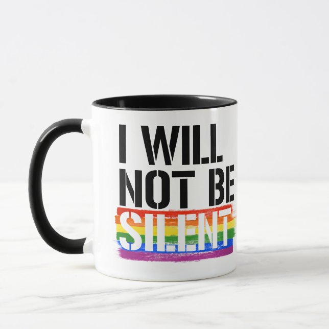 Ich werde nicht schweigen tasse (Links)