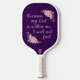 "Ich werde nicht Versagt" Lila Pickleball-Paddel Pickleball Schläger