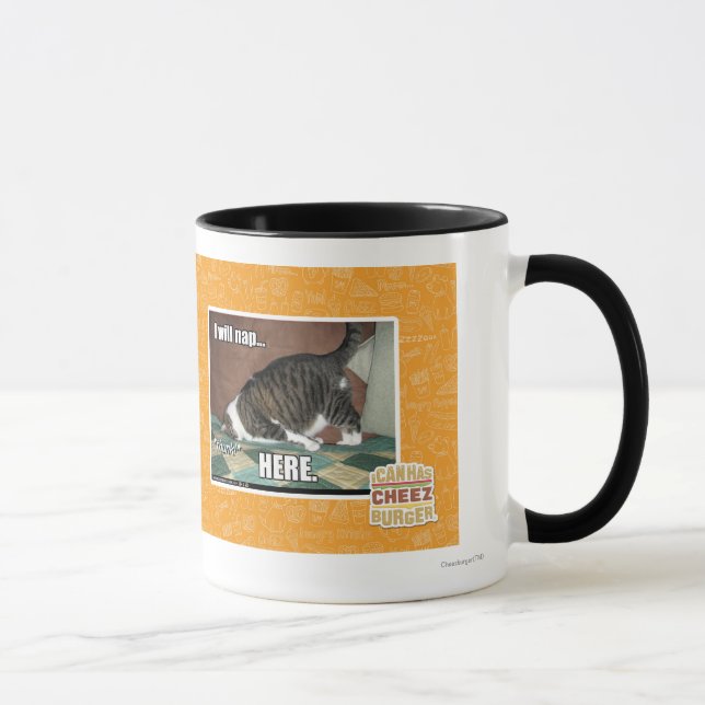 Ich werde Nickerchen hier Tasse (Rechts)