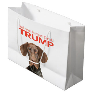 Ich werde nie auf Donald Trump herumhüpfen! Große Geschenktüte