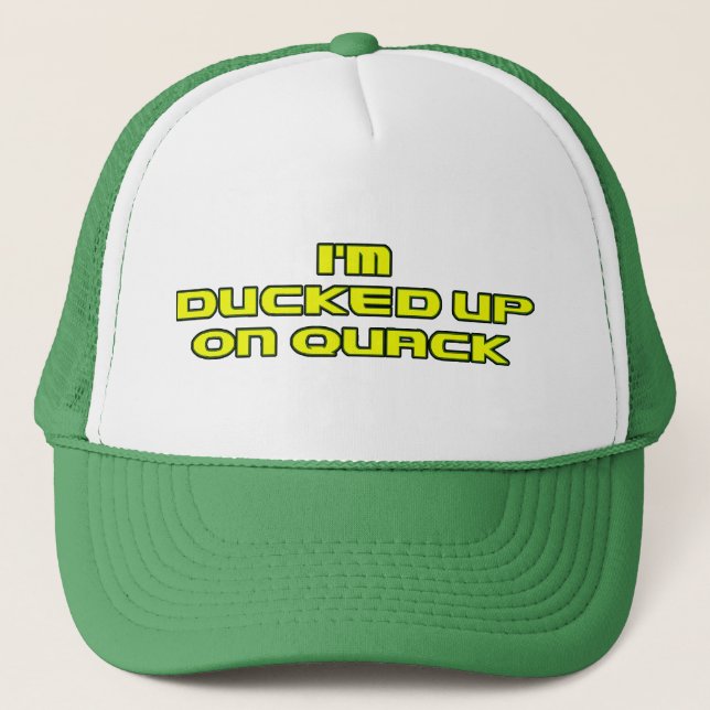 ich werde oben auf Quaken geduckt Truckerkappe (Vorderseite)