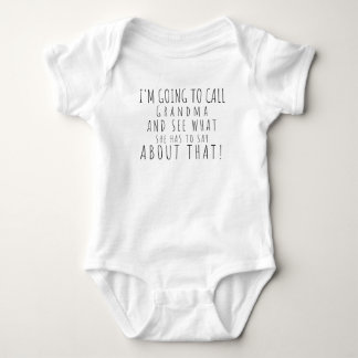 Ich werde Oma Funny Baby Bodysuit nennen Strampler