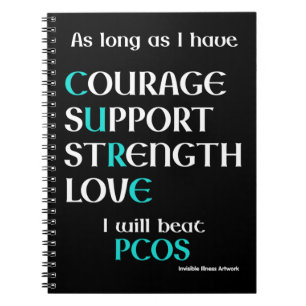 Ich werde PCOS Notebook schlagen Notizblock