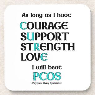 Ich werde PCOS schlagen Untersetzer