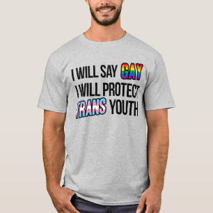 Ich werde schwul sagen und trans Jugendliche schüt T-Shirt
