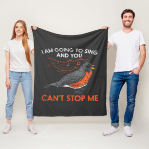 Ich werde singen und du kannst mich nicht stoppen fleecedecke