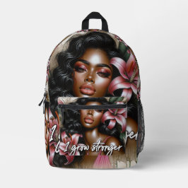 Ich werde stärker bedruckter rucksack