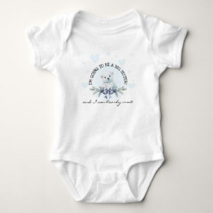 Ich werde unterwegs Big Sister Baby Brother sein Baby Strampler