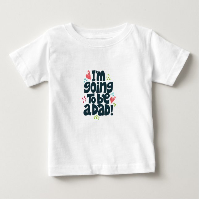Ich werde Vater werden Baby T-shirt (Vorderseite)
