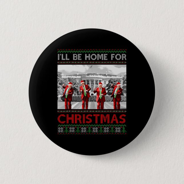 Ich werde Weihnachten Weihnachten Weihnachten Weih Button (Vorderseite)