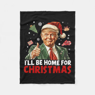 Ich werde Weihnachten Weihnachten Weihnachten Weih Fleecedecke