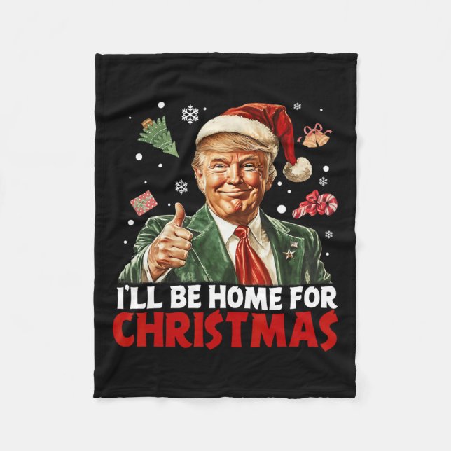 Ich werde Weihnachten Weihnachten Weihnachten Weih Fleecedecke (Vorderseite)