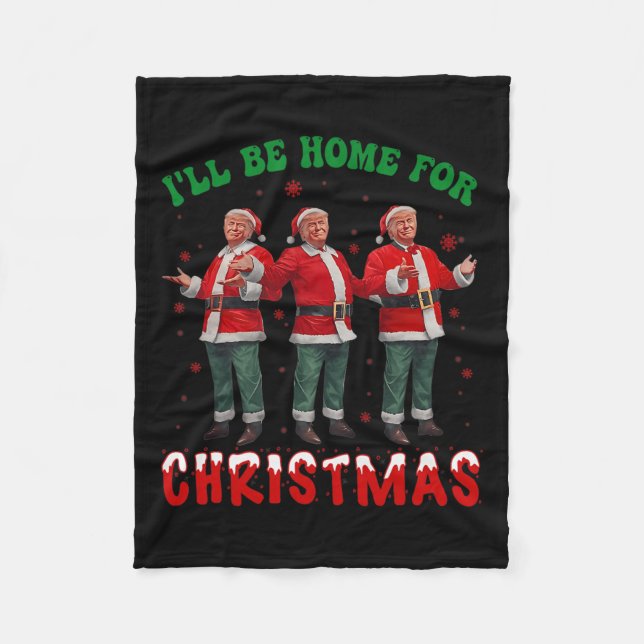 Ich werde Weihnachten Weihnachten Weihnachten Weih Fleecedecke (Vorderseite)