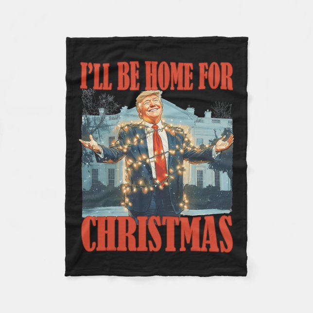 Ich werde Weihnachten Weihnachten Weihnachten Weih Fleecedecke (Vorderseite)