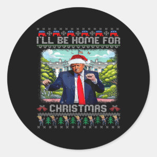 Ich werde Weihnachten Weihnachten Weihnachten Weih Runder Aufkleber
