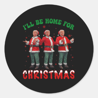 Ich werde Weihnachten Weihnachten Weihnachten Weih Runder Aufkleber