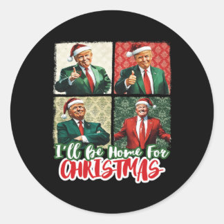 Ich werde Weihnachten Weihnachten Weihnachten Weih Runder Aufkleber