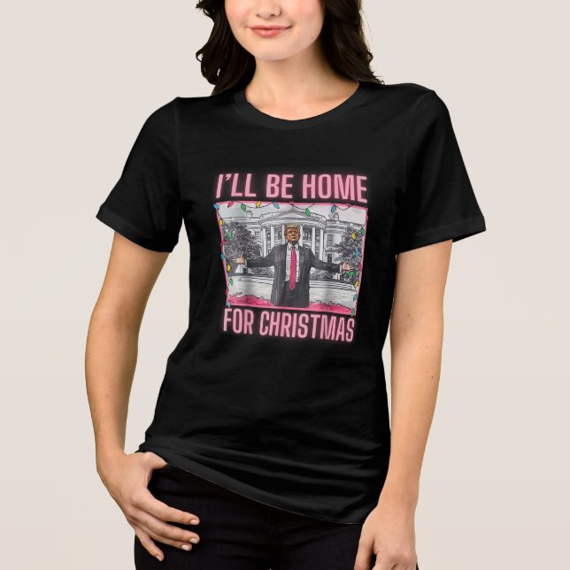Ich werde Weihnachten Weihnachten Weihnachten Weih Tri-Blend Shirt (Vorderseite)